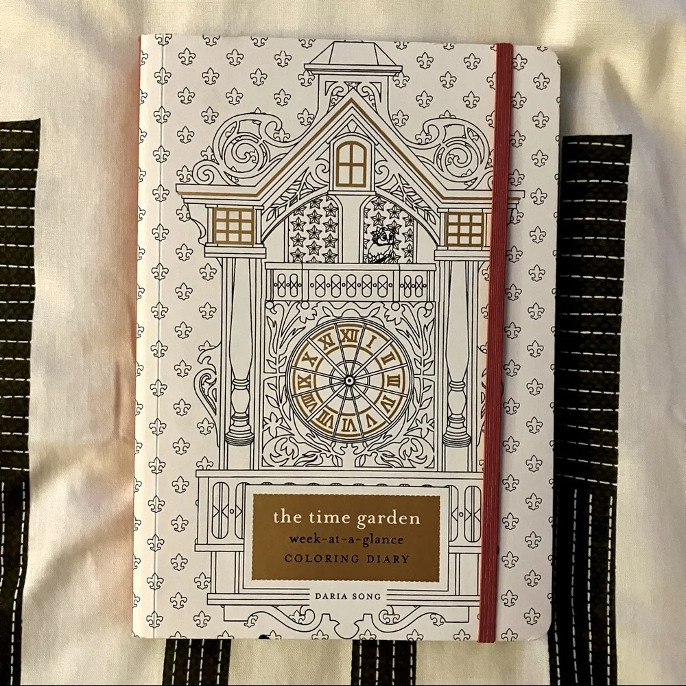 the time garden weekly planner stress coloring diary